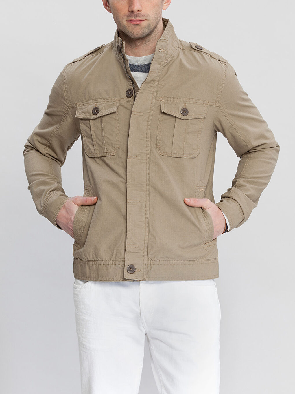 Man BEIGE Coat