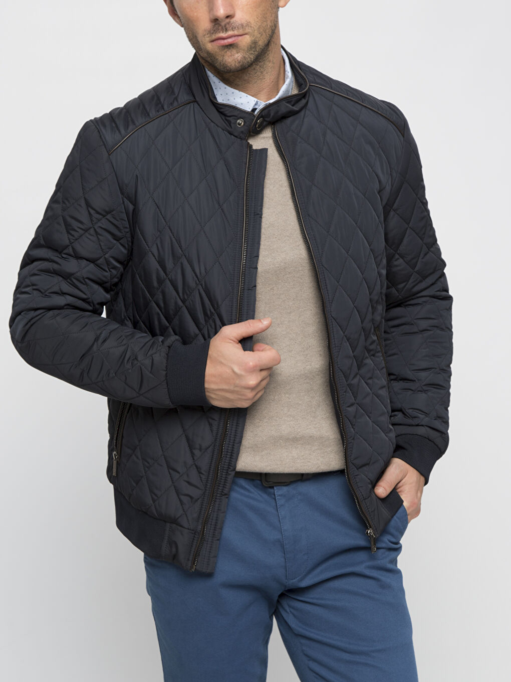 Lacivert Şişme Mont