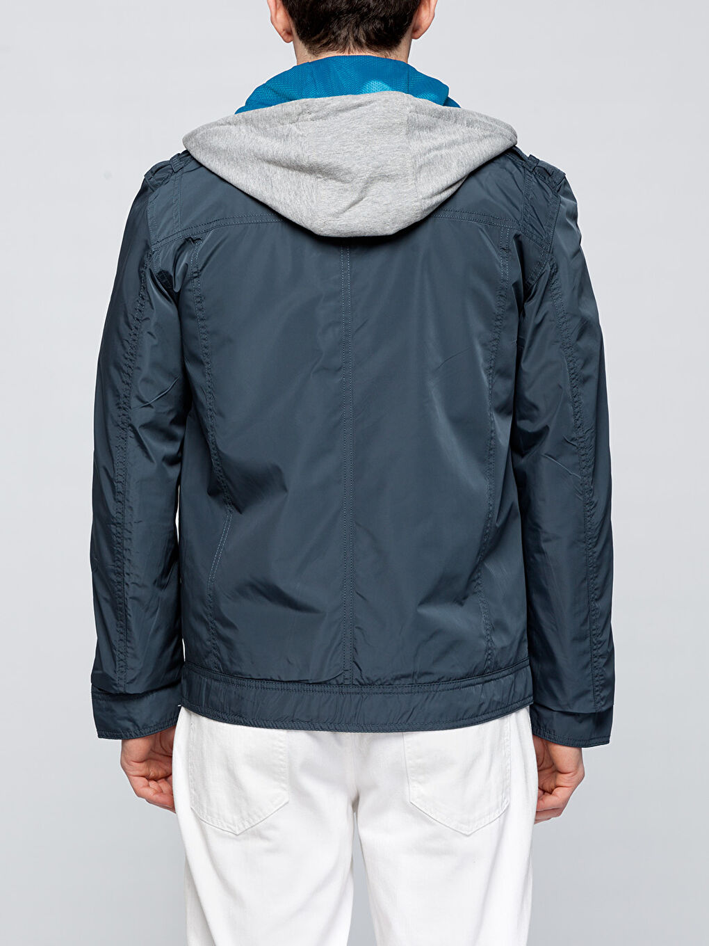 İndigo Kısa Dar İnce Mont-2