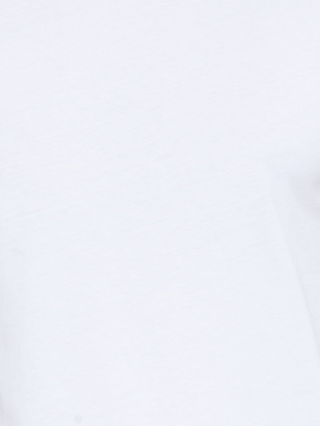 Beyaz Bisiklet Yaka Basic Kısa Kollu Pamuklu Tişört-6