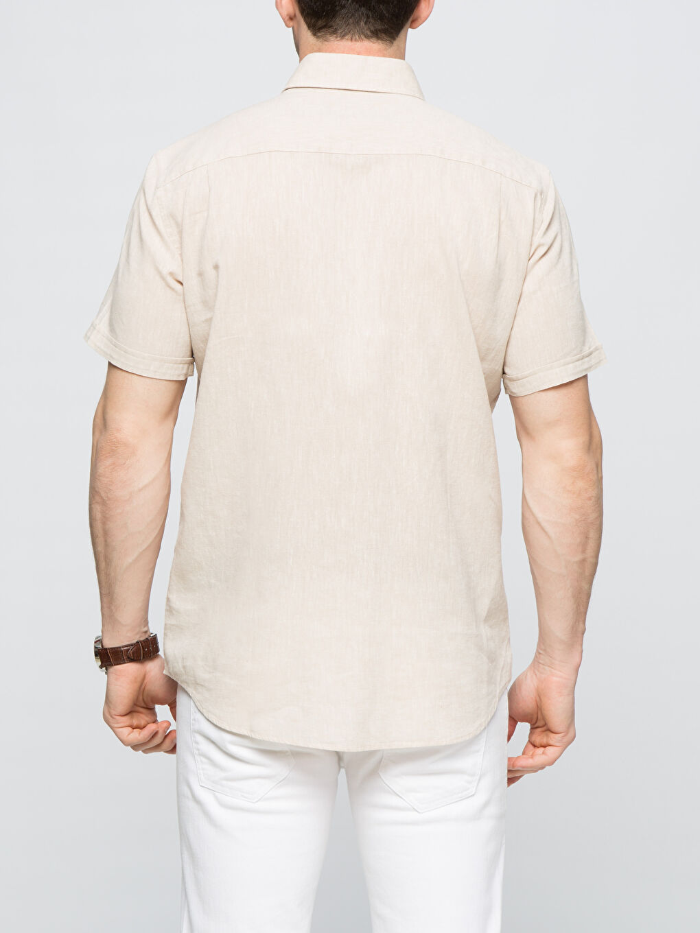 Chemise BEIGE Homme-1