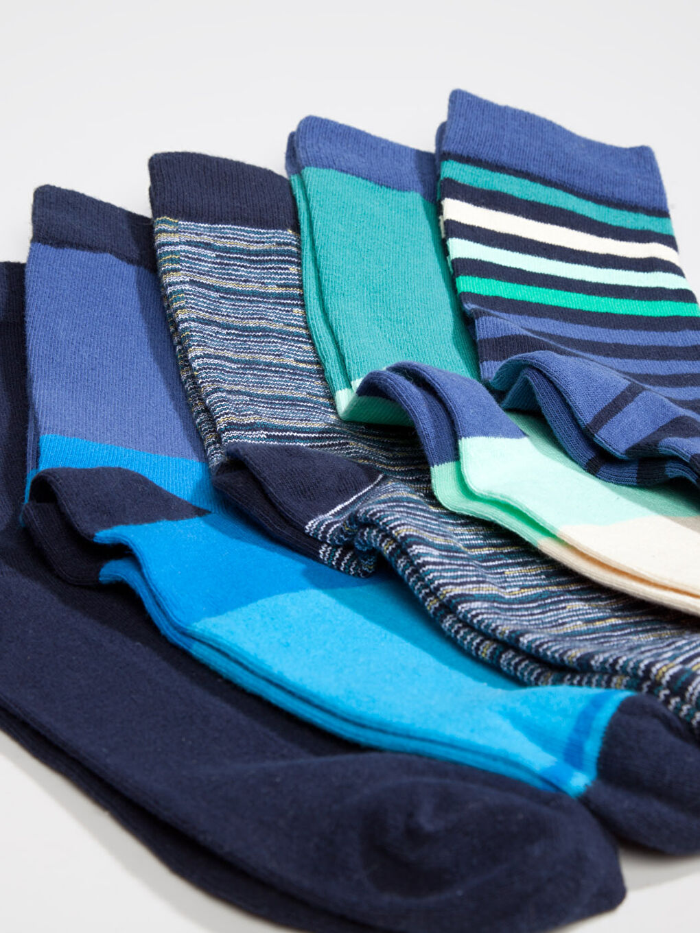 Karışık Renk İpliği Boyalı Soket Çorap-2