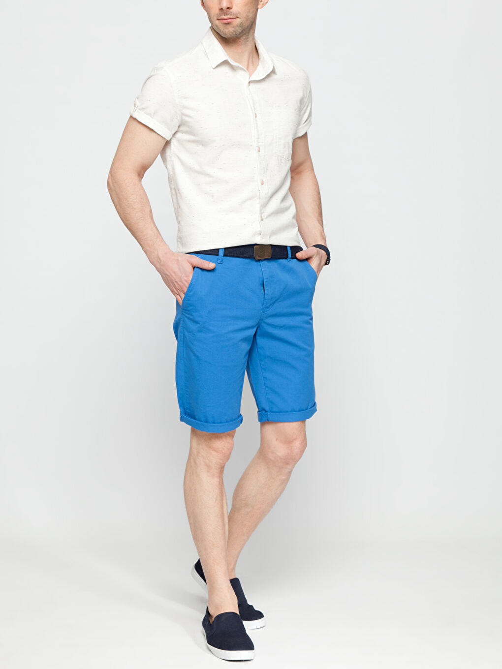 شورت أزرق فاتح رجال-2