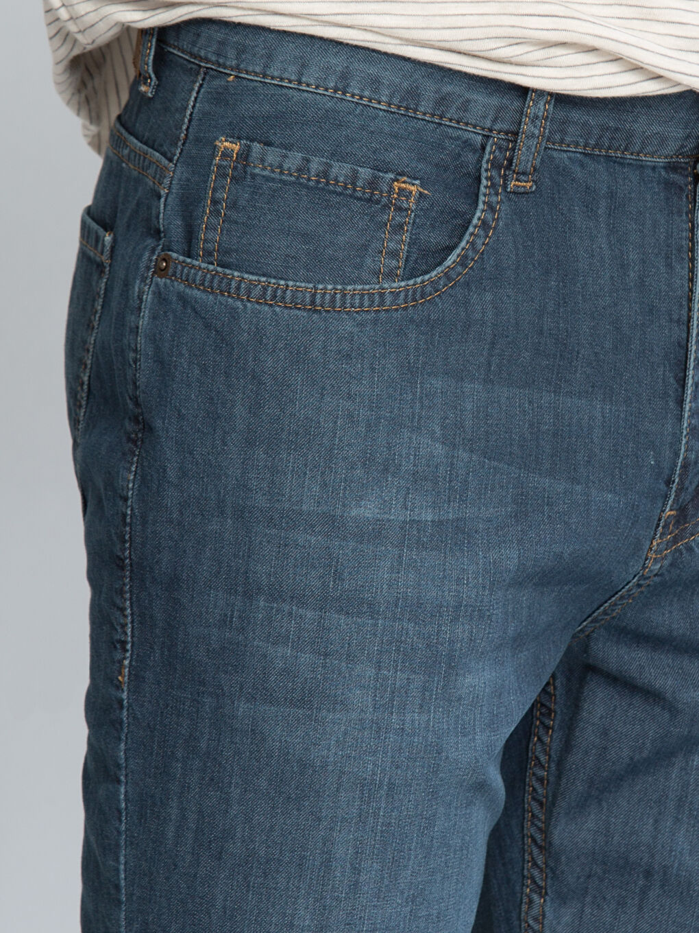 Orta İndigo Rodeo Jean Pantolon-3