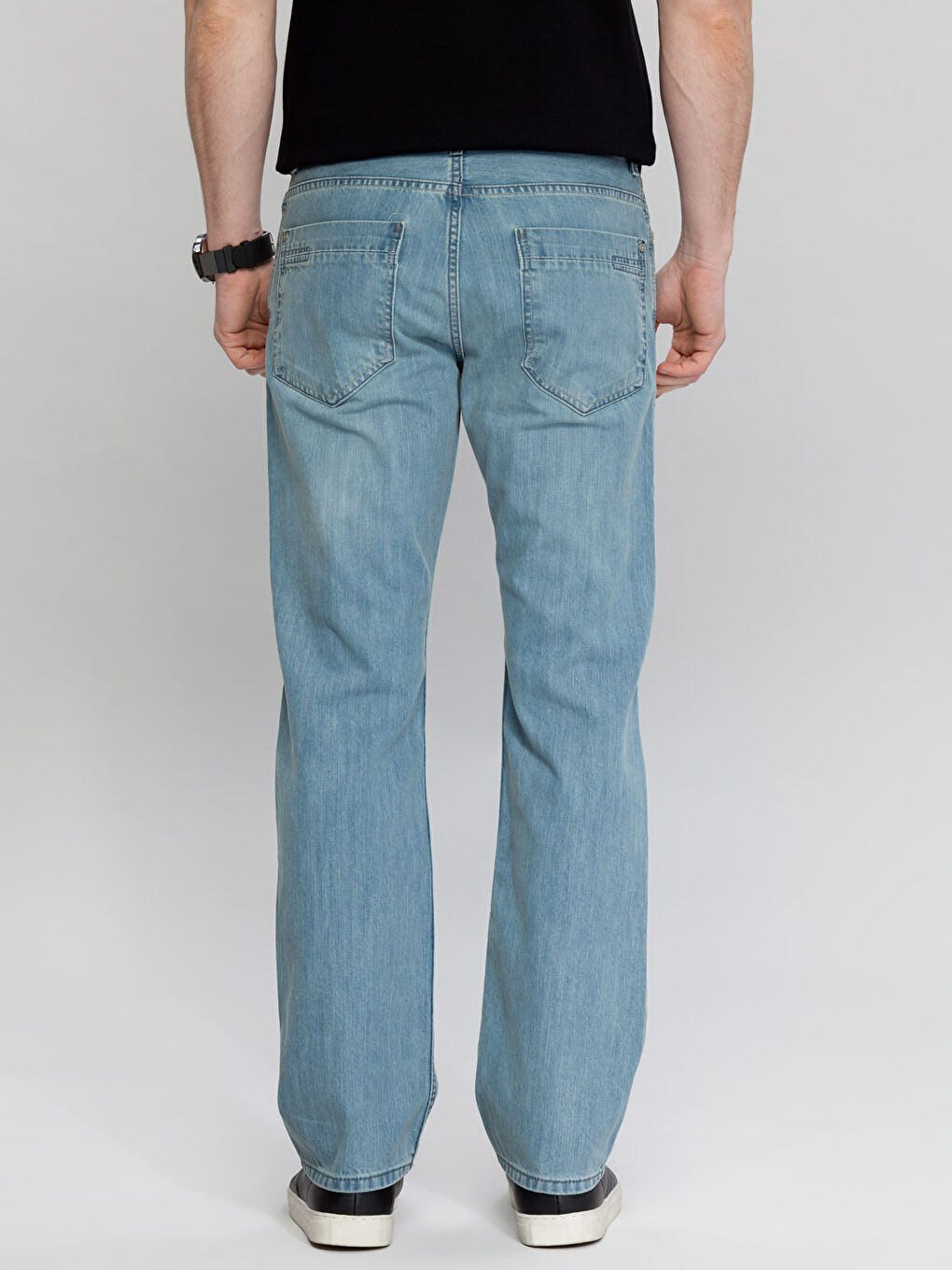 Açık İndigo Rodeo Jean Pantolon-1