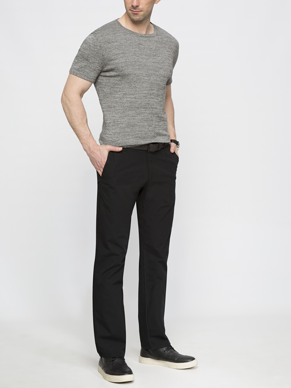Standard Fit Chino Trousers-5