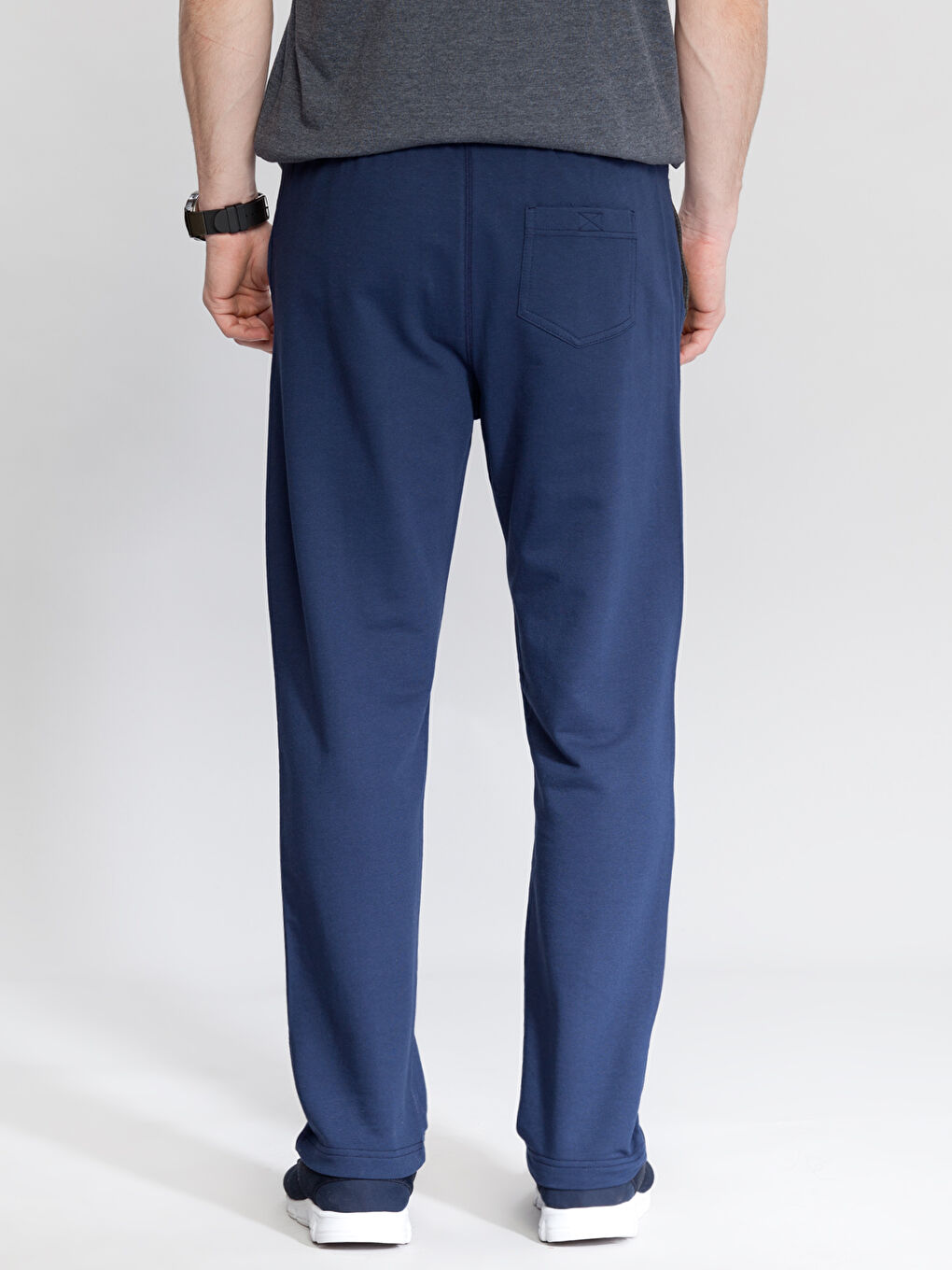 بنطال رياضي أزرق رجال-1