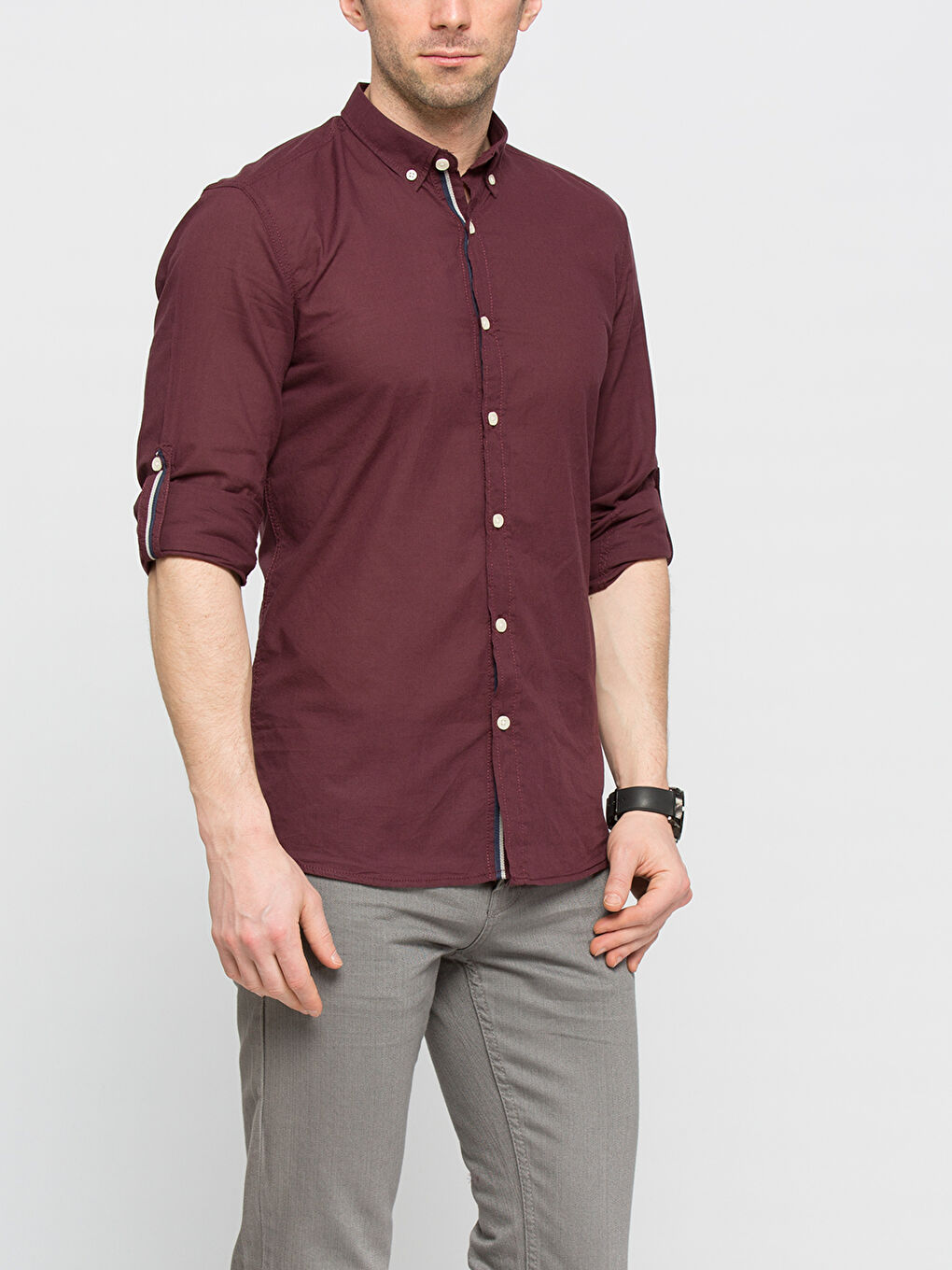 Chemise ROUGE BORDEAUX Homme
