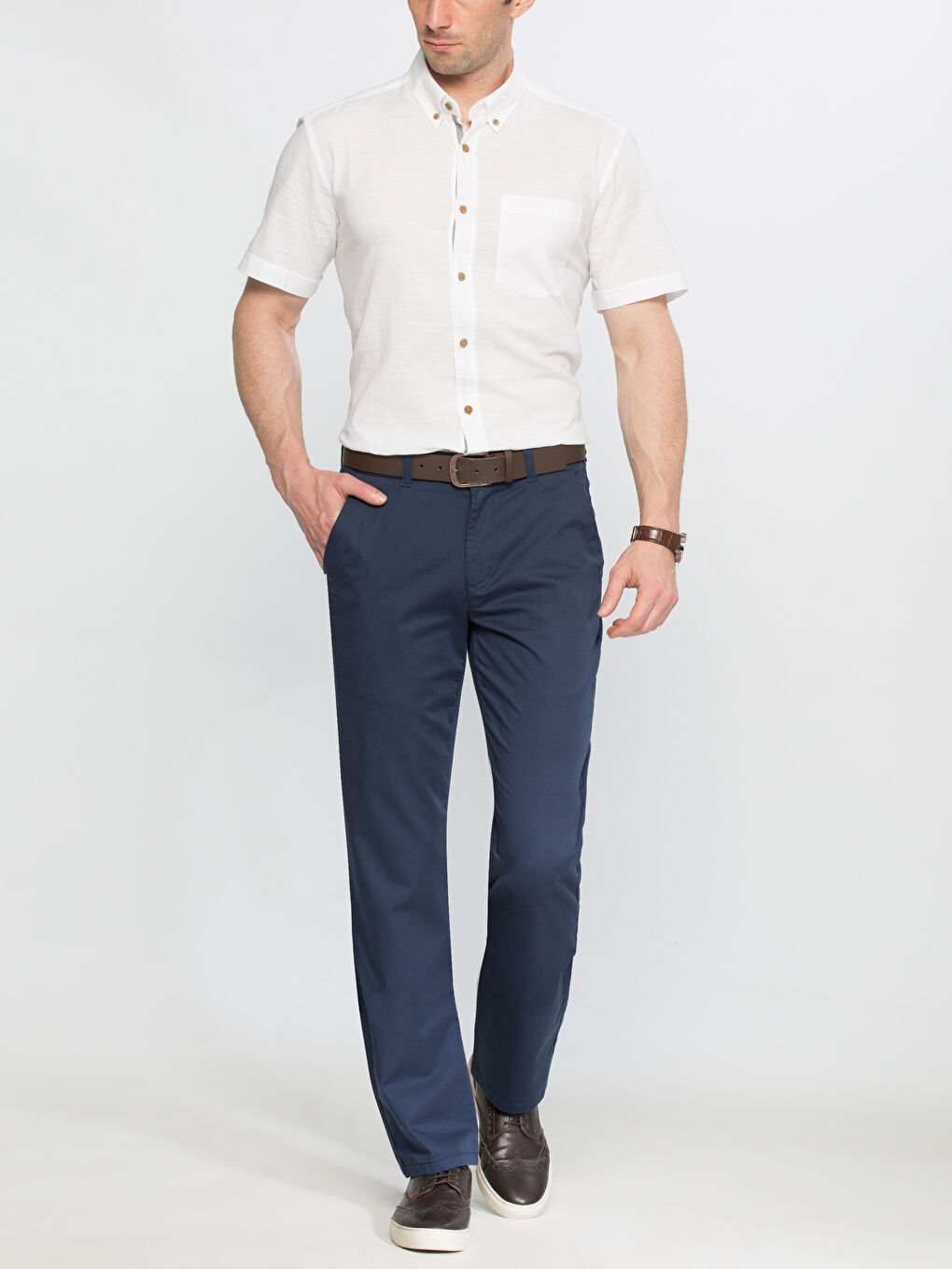 Koyu İndigo Pantolon-2