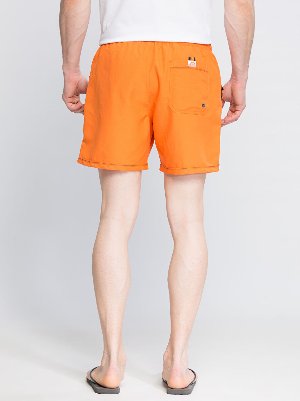 Turuncu Balkabağı Oranj Yüzme Şort-1