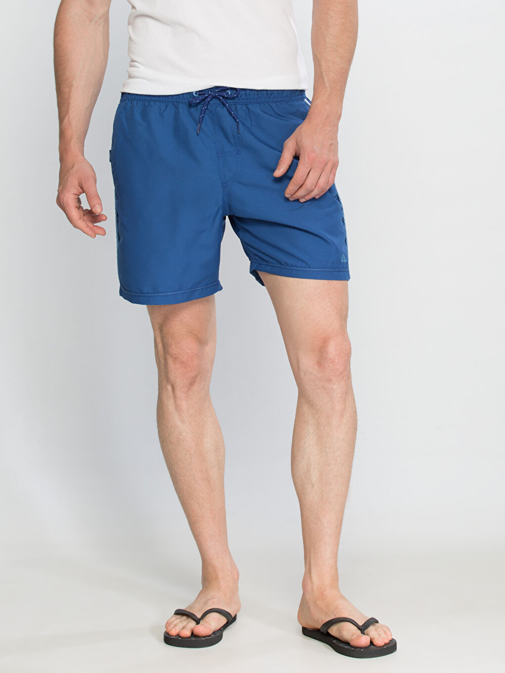 Canlı Mavi Yüzme Şort