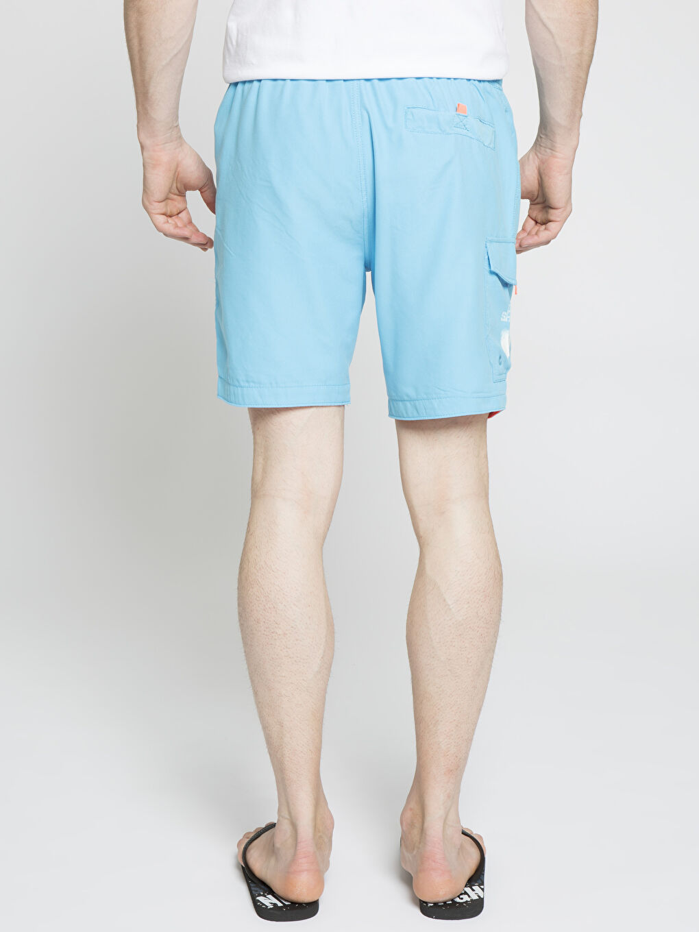 Parlak Mavi Yüzme Şort-1