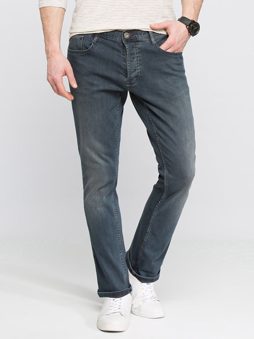 Orta İndigo Rodeo Jean Pantolon