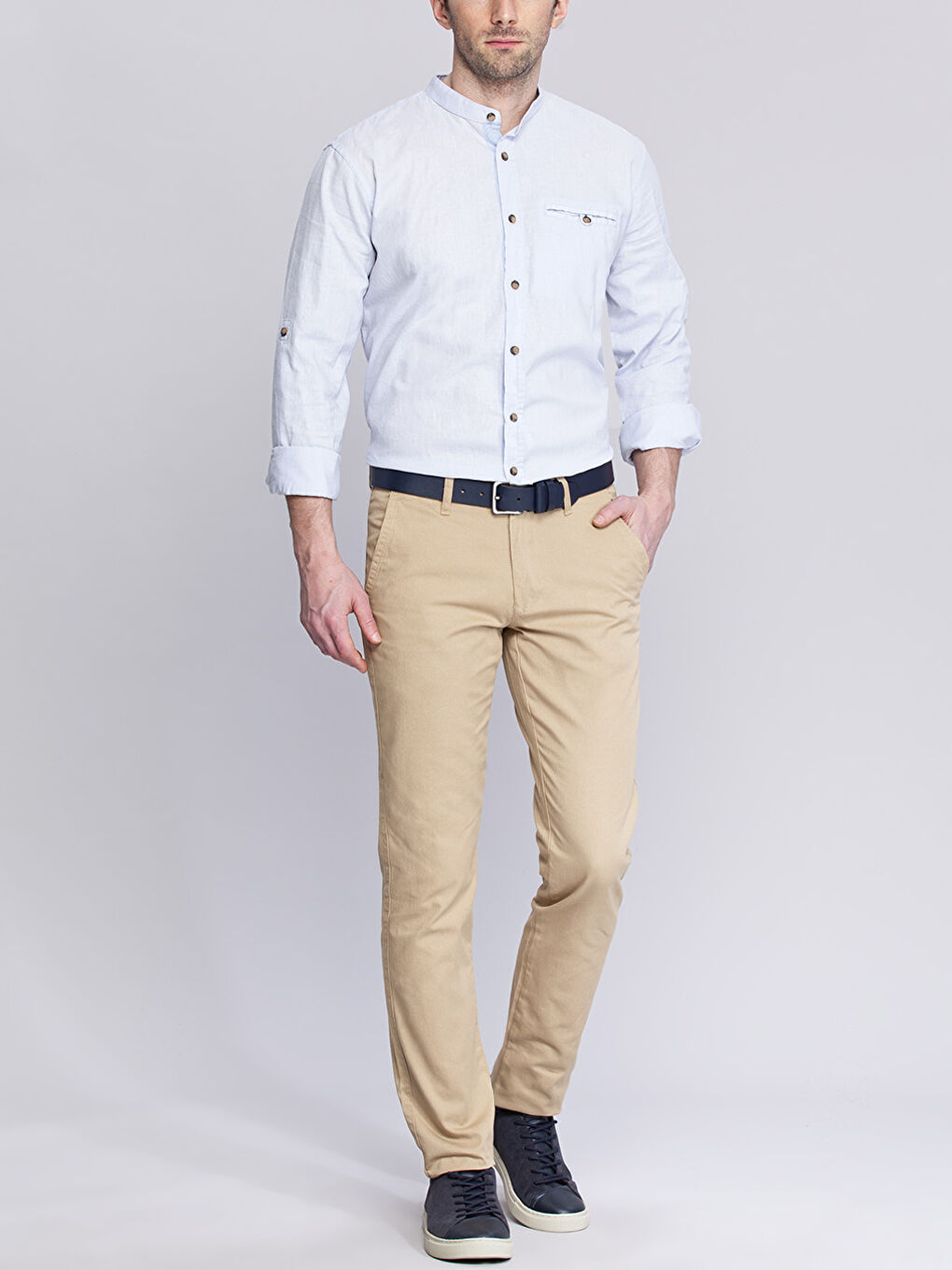 Pantalon chino BEIGE Homme-2