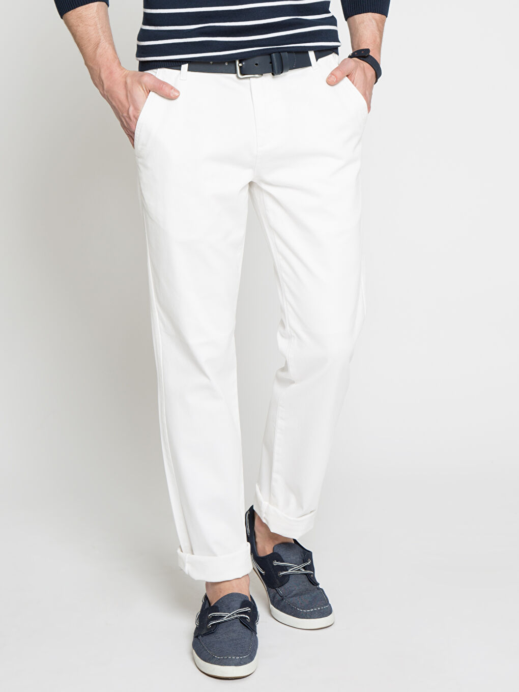 Kırık Beyaz Chino Pantolon