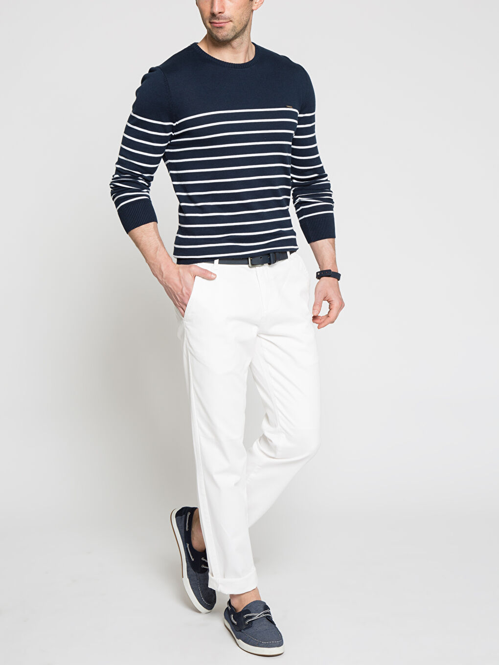 Kırık Beyaz Chino Pantolon-2