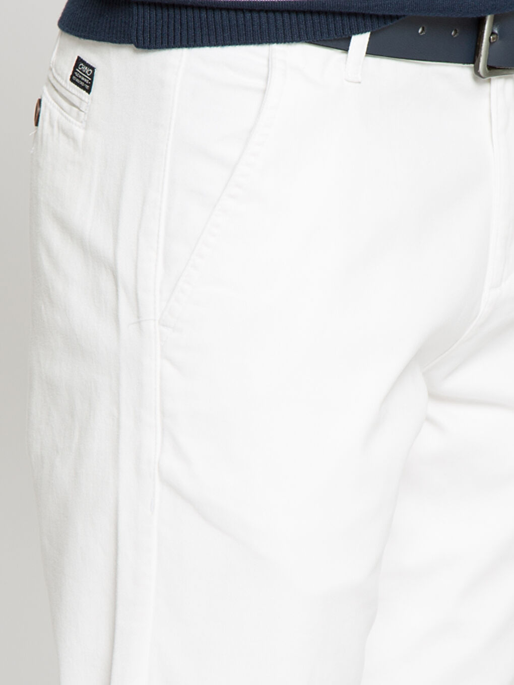 Kırık Beyaz Chino Pantolon-3