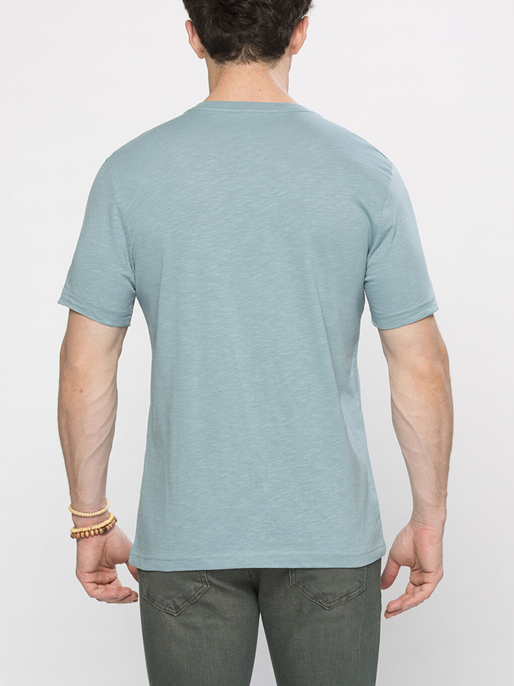 تي شيرت أزرق فاتح رجال-1