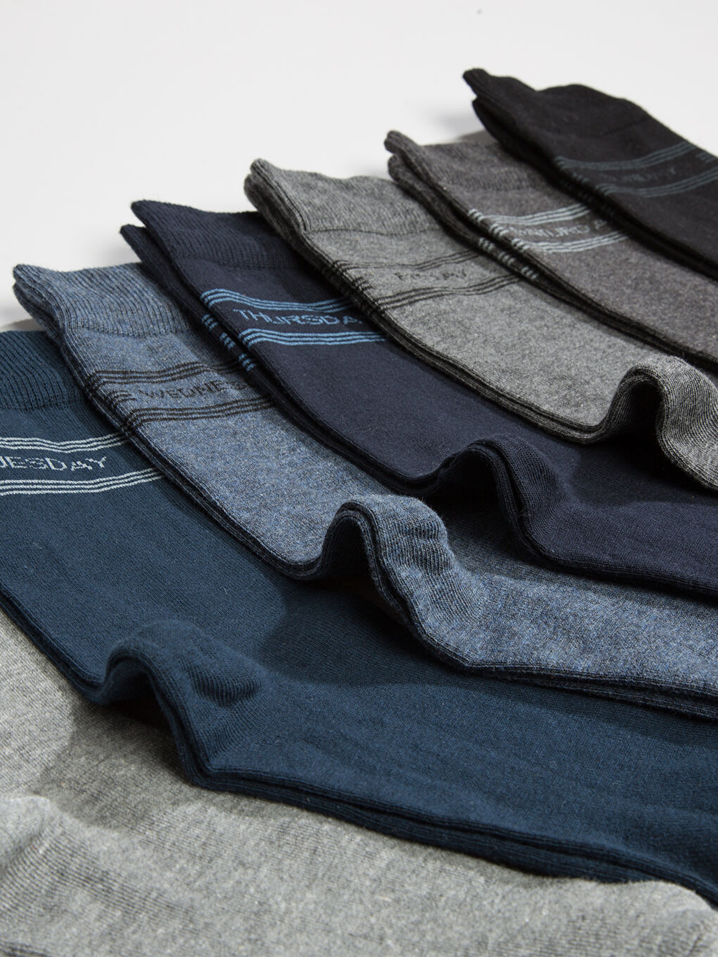 Gri Grı Melanj Soket Çorap-2