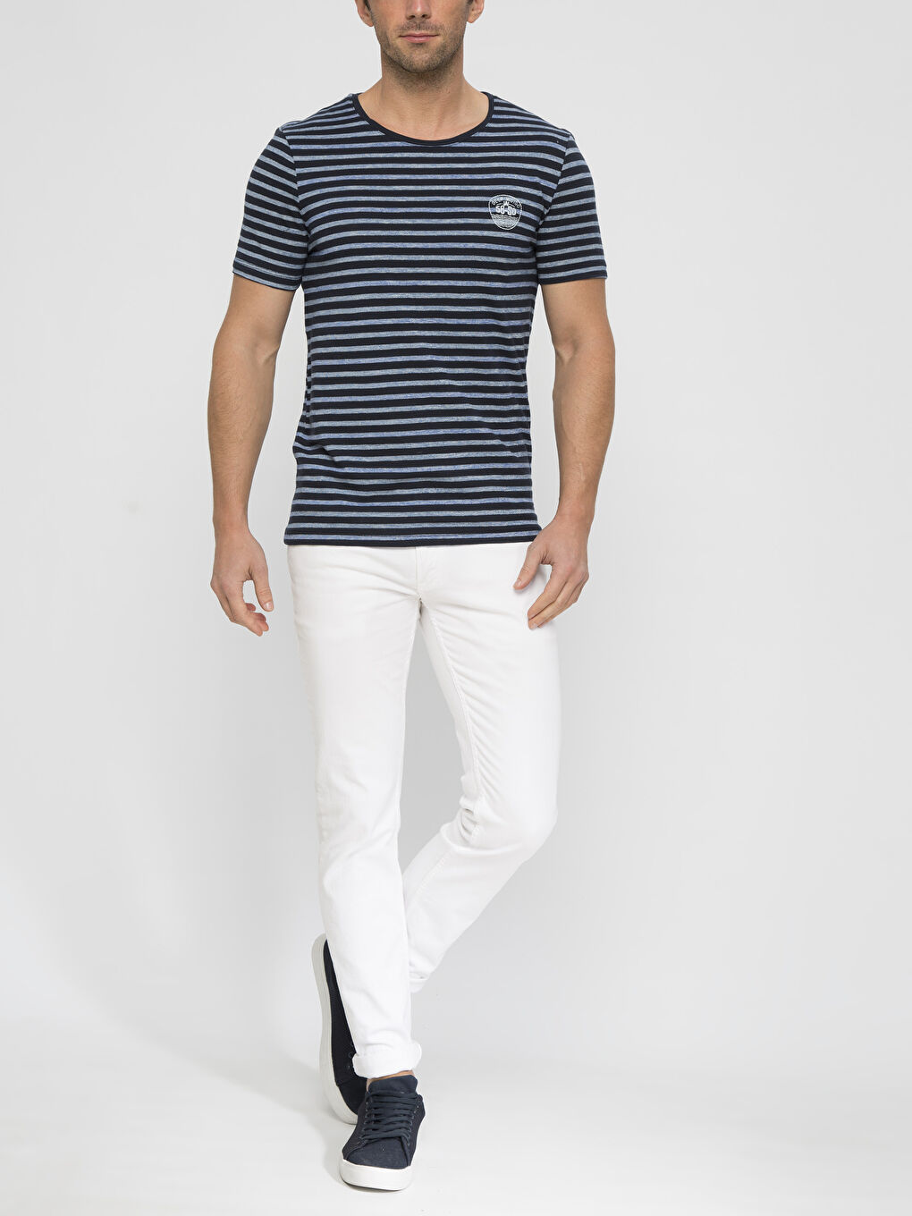 Lacivert Byz Çzg Tişört-2