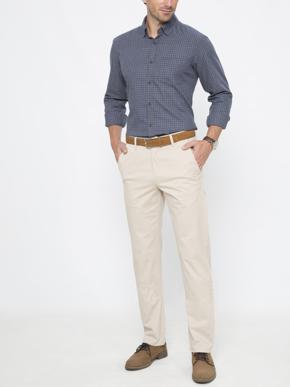 Krem Bej Pantolon-2