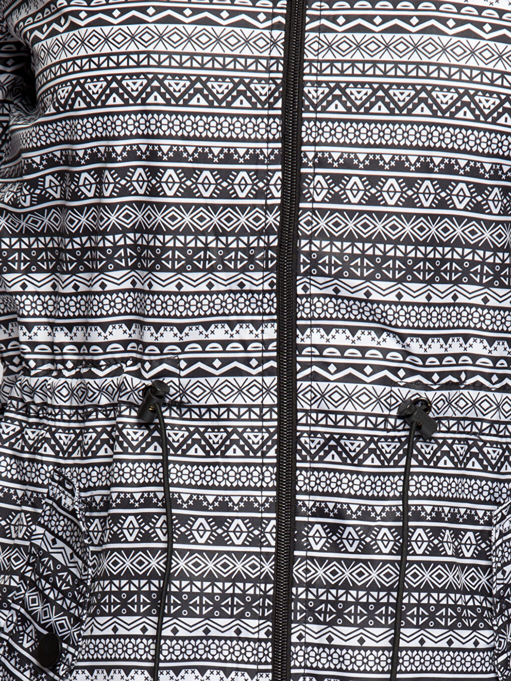 Pembe Prınted Yağmurluk-3