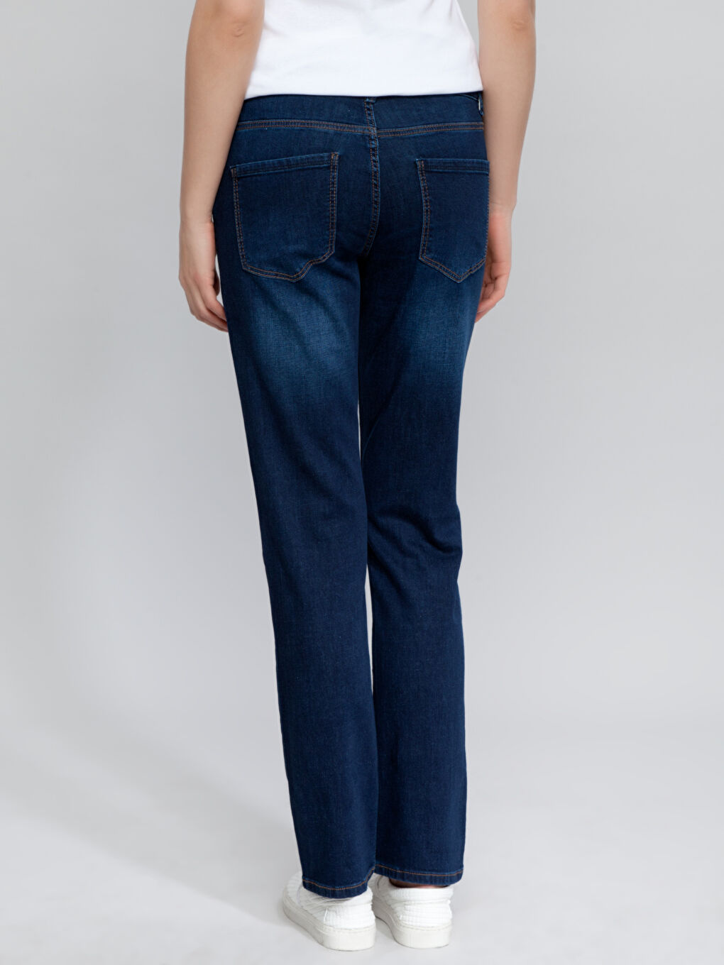 Orta İndigo Rodeo Jean Pantolon-1