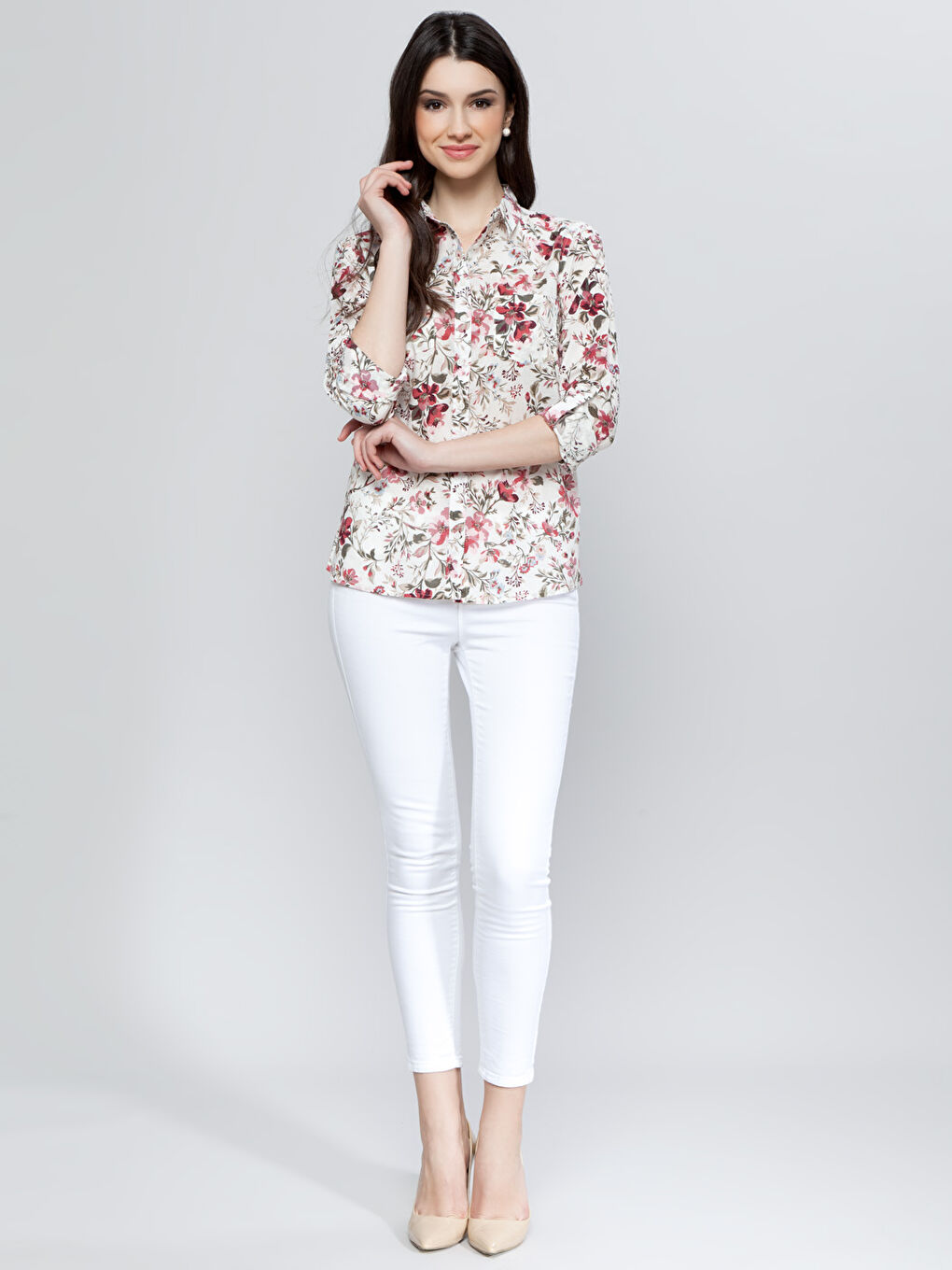 قميص كاكي نساء-2