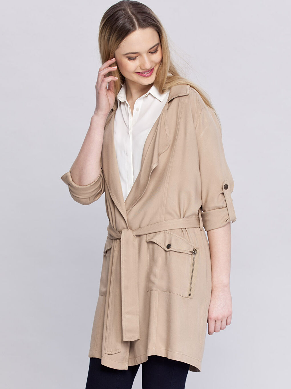 LCW Vision Frau BEIGE Trenchcoat -6Y1282Z8-3BF