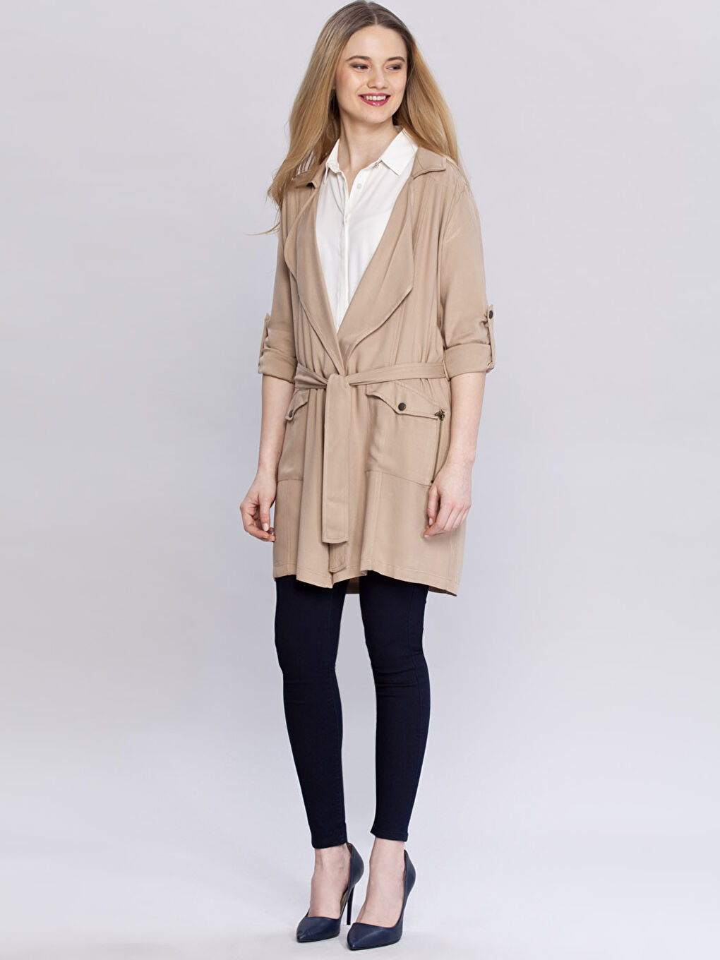 LCW Vision Frau BEIGE Trenchcoat -6Y1282Z8-3BF