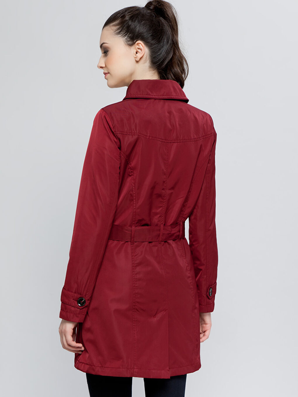 Trench-coat ROUGE BORDEAUX Femme-1