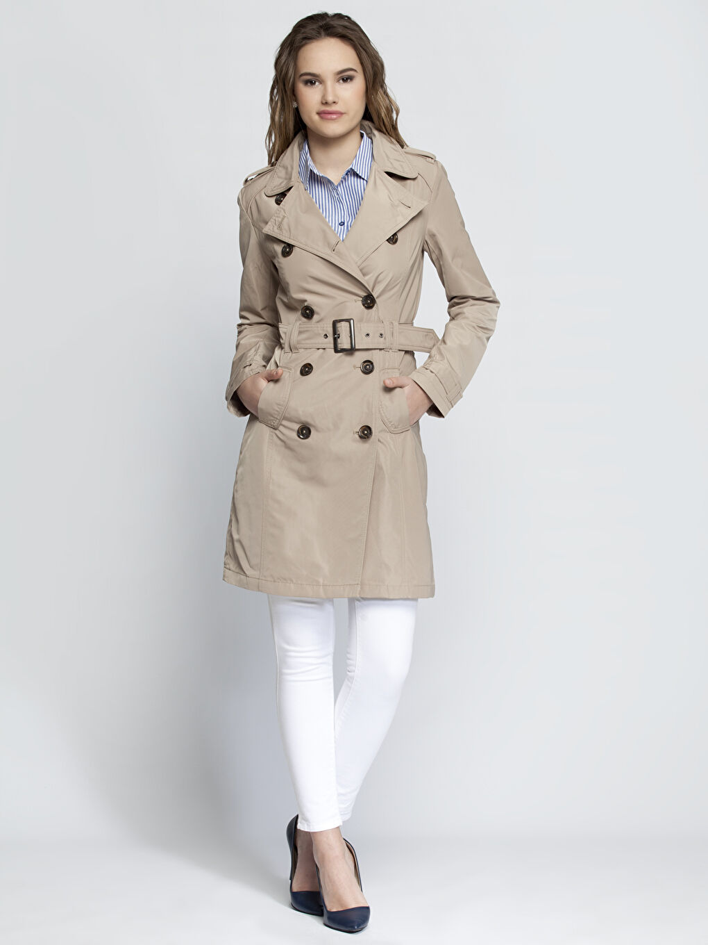 Trench-coat BEIGE Femme-2