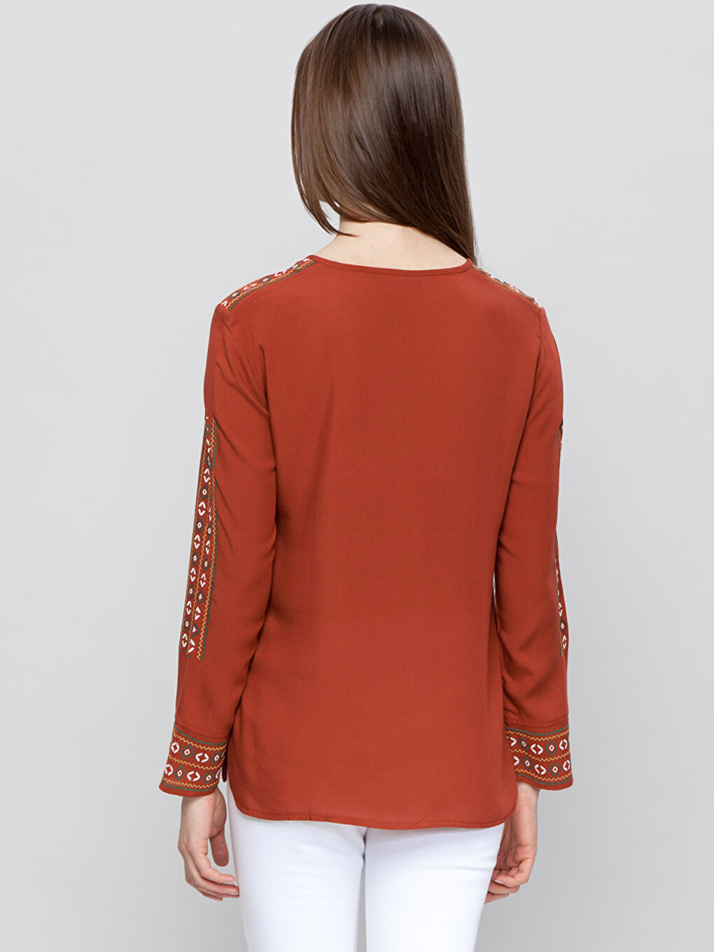Yanık Turuncu Bluz-1