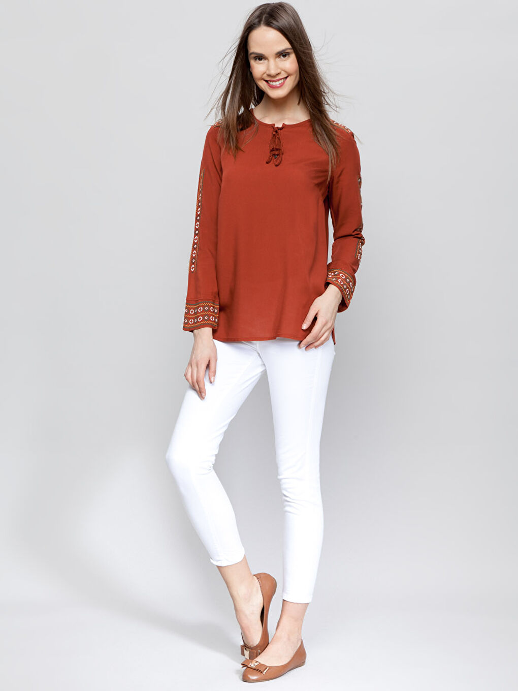 Yanık Turuncu Bluz-2