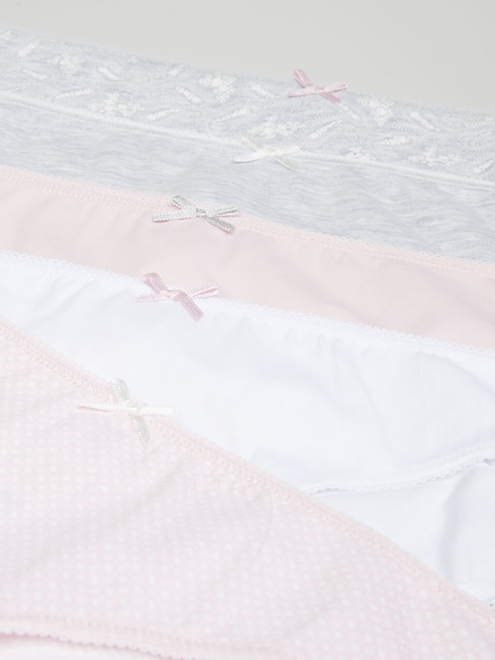 Gri Melanj Baskılı Külot-2