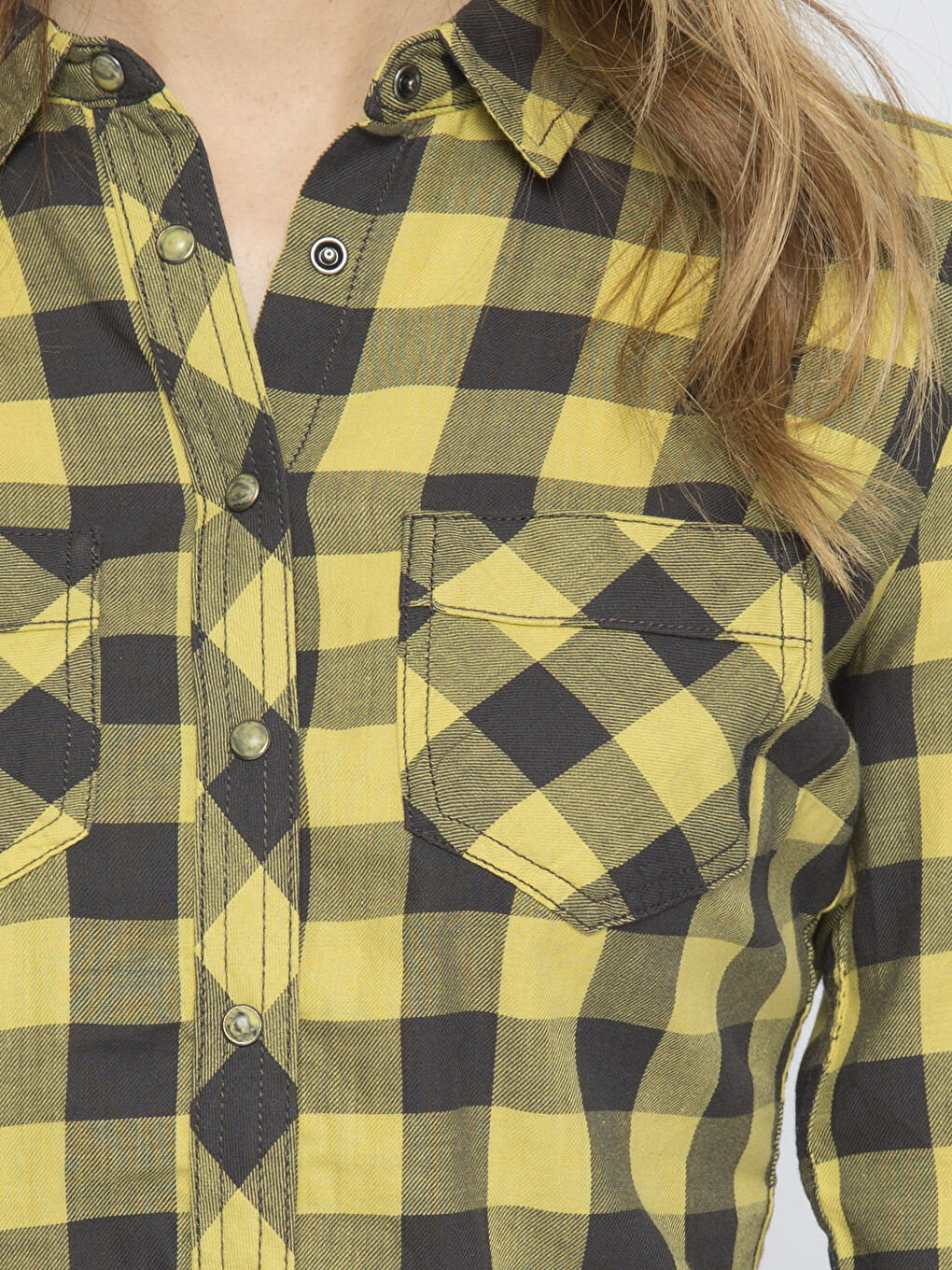 Sarı Ekose Gömlek-3