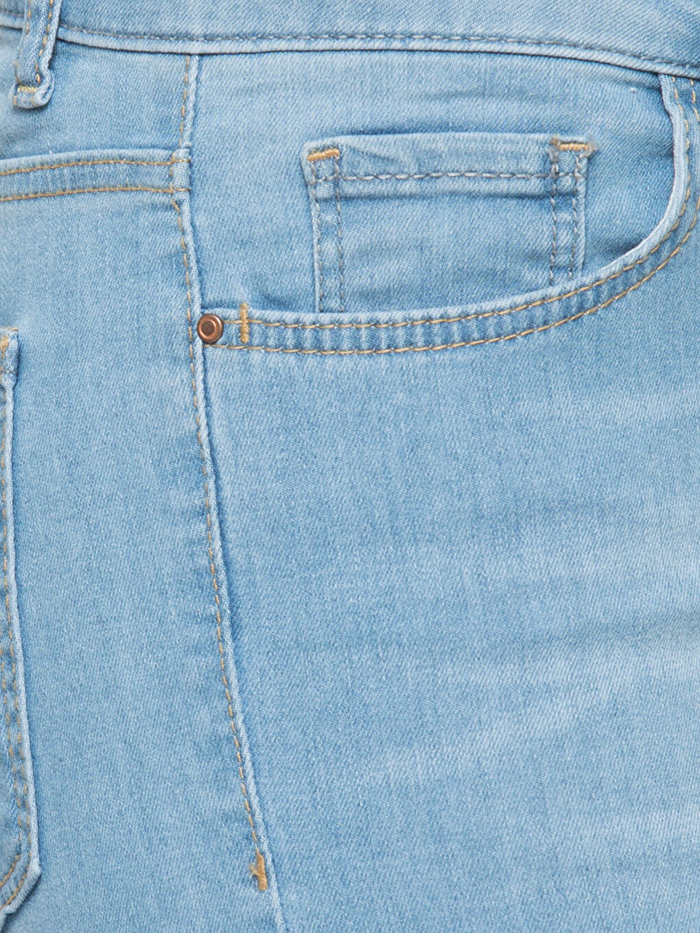 İndigo Jean Şort-3