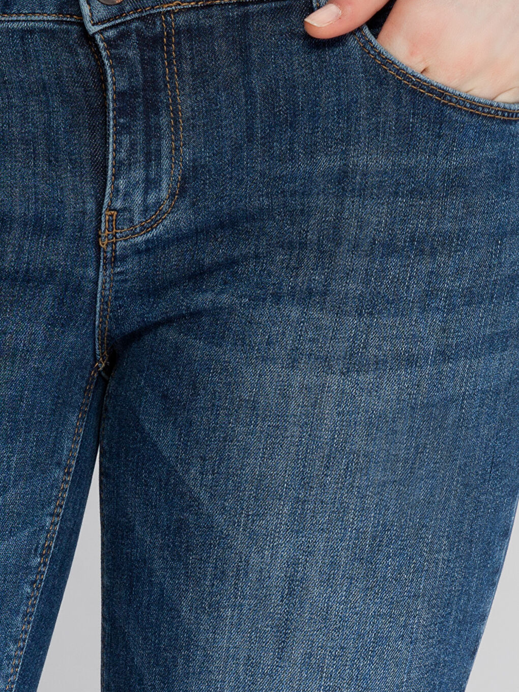 Orta İndigo Rodeo Jean Pantolon-3