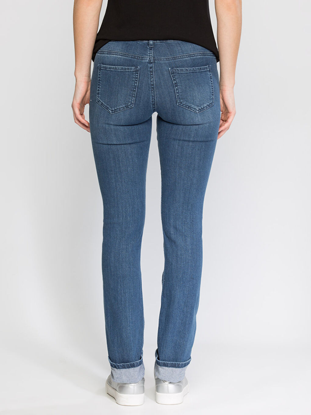 Orta İndigo Rodeo Jean Pantolon-1