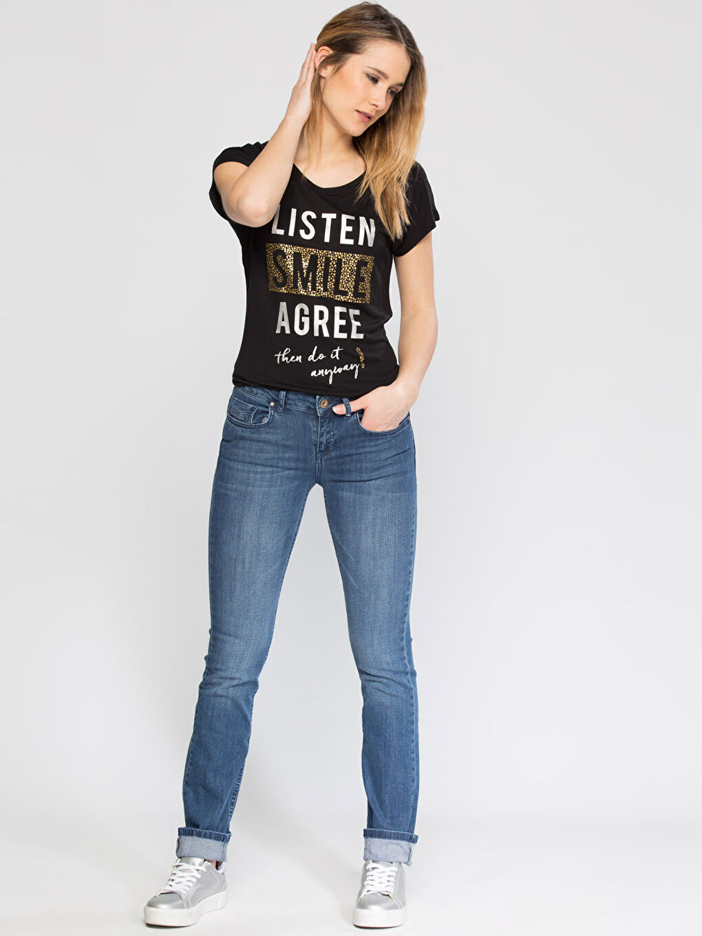 Orta İndigo Rodeo Jean Pantolon-2