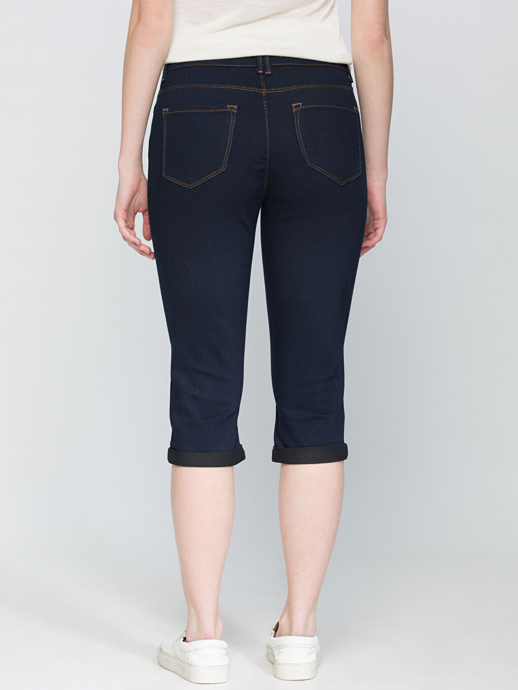 İndigo Koyu Rodeo Jean Kapri-1