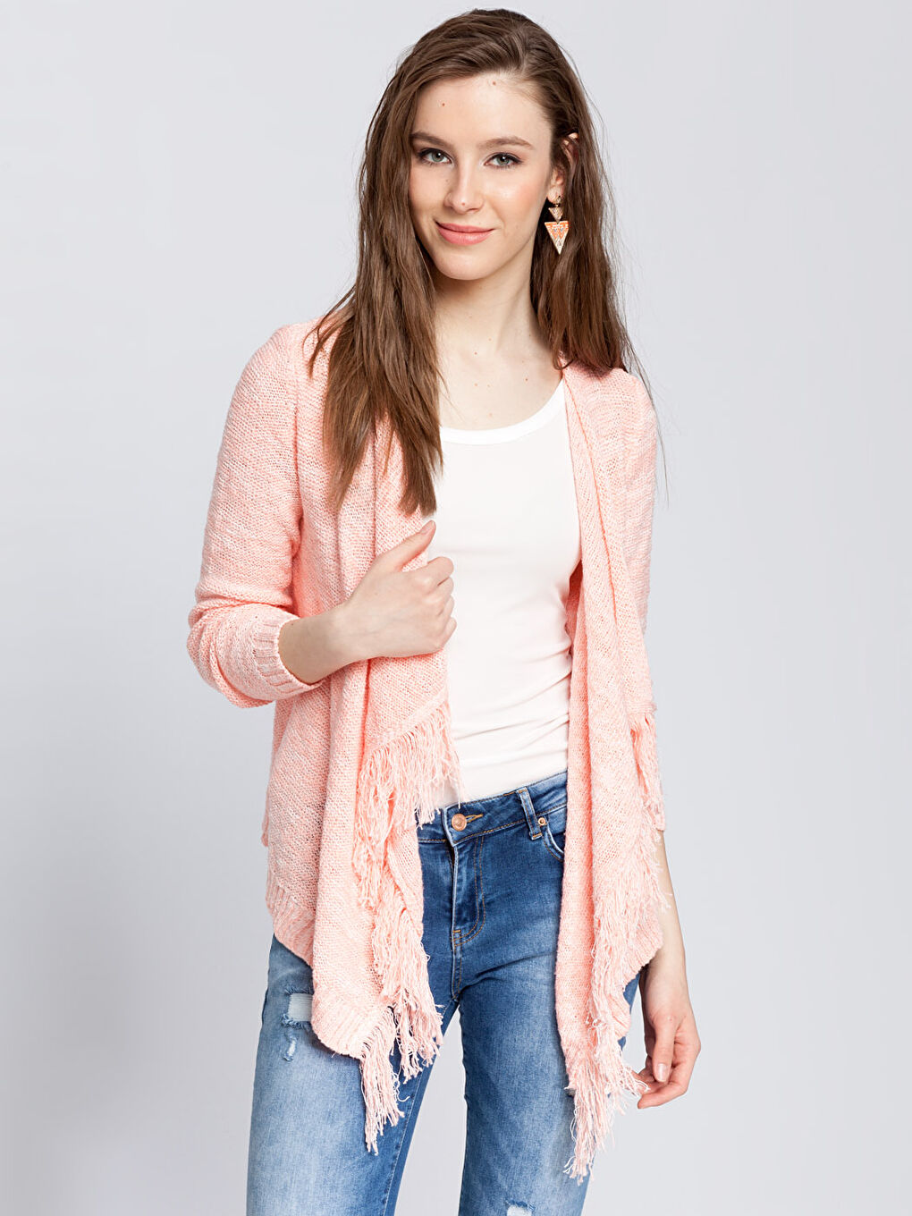 Turuncu Somon Hırka