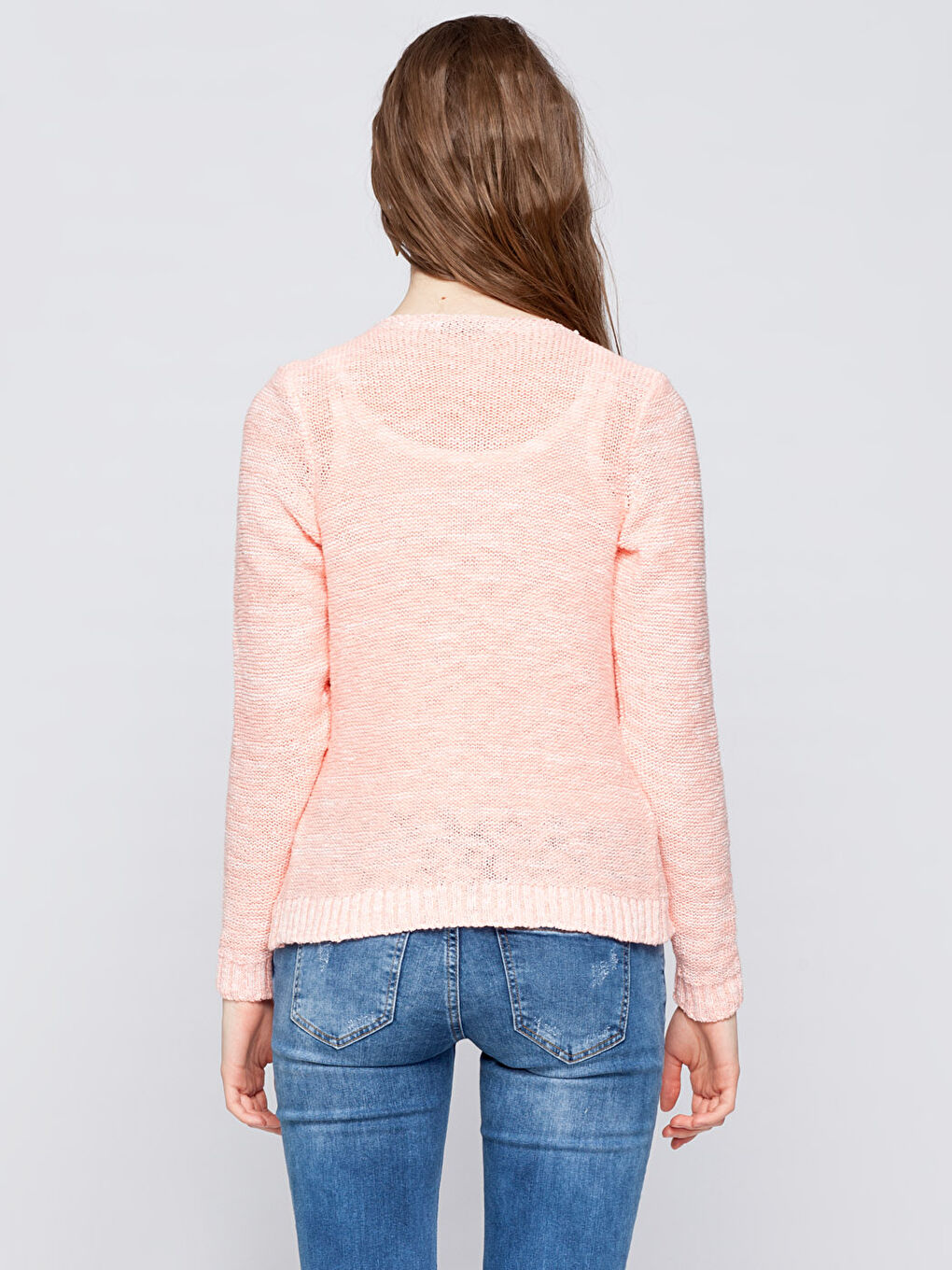 Turuncu Somon Hırka-1