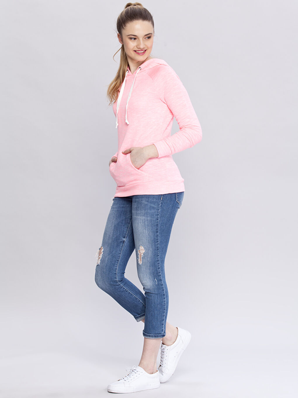 Sarı-Pembe-Mavi Sweatshirt-2
