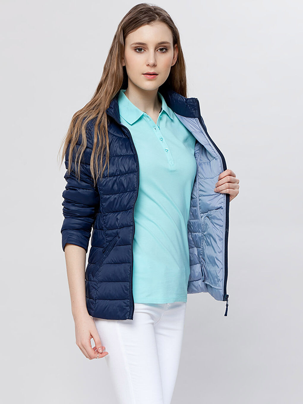 LCWAIKIKI Classic Turtle Neck Regular Long Sleeve Women's Coat -6Y9282Z8-HFH