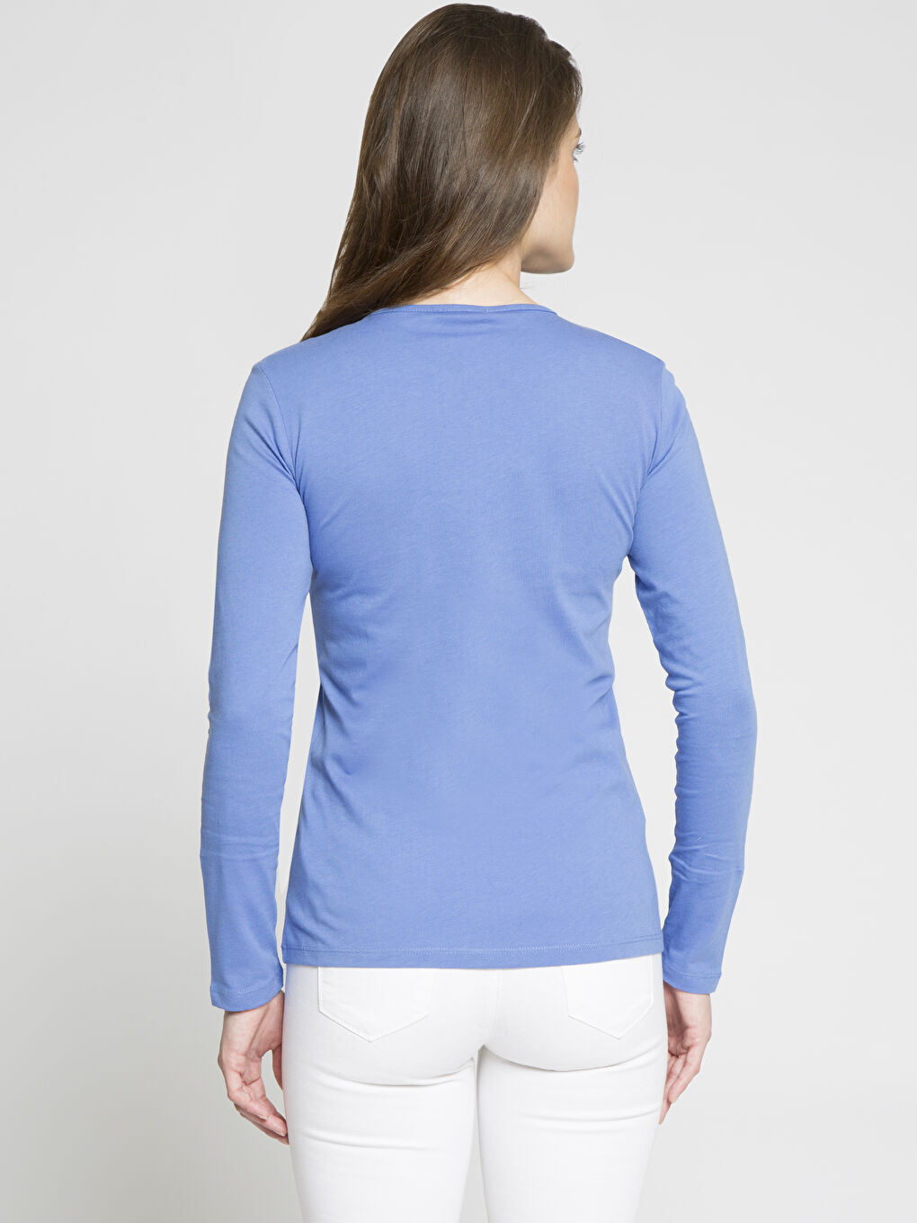 تي شيرت أزرق فاتح نساء-1