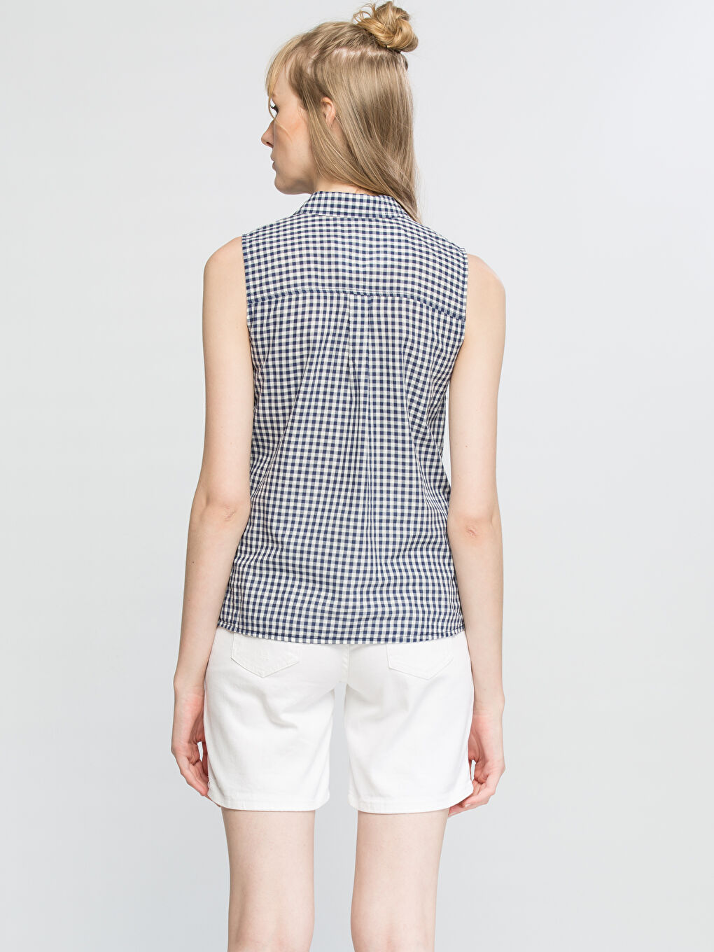 Lacivert Ekose Gömlek-1