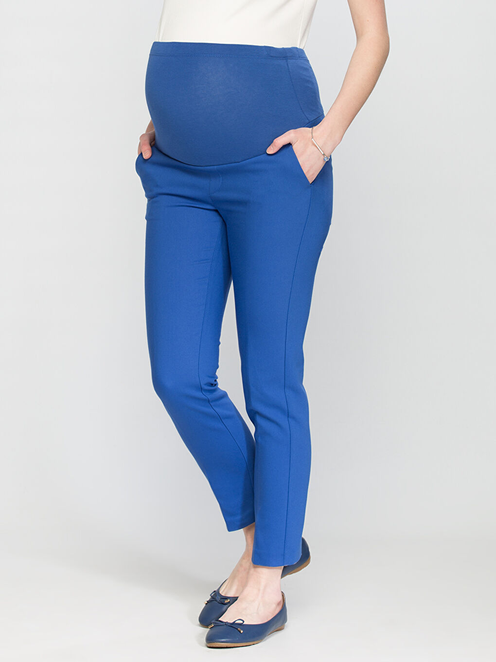 LCWAIKIKI Maternity Woman BLUE Trousers -6YB213Z8-F65