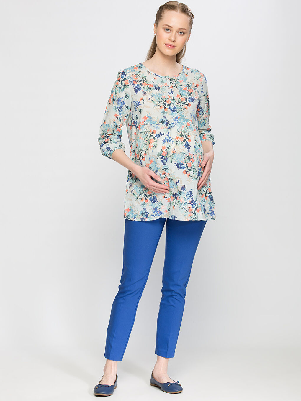 LCWAIKIKI Maternity Woman BLUE Trousers -6YB213Z8-F65