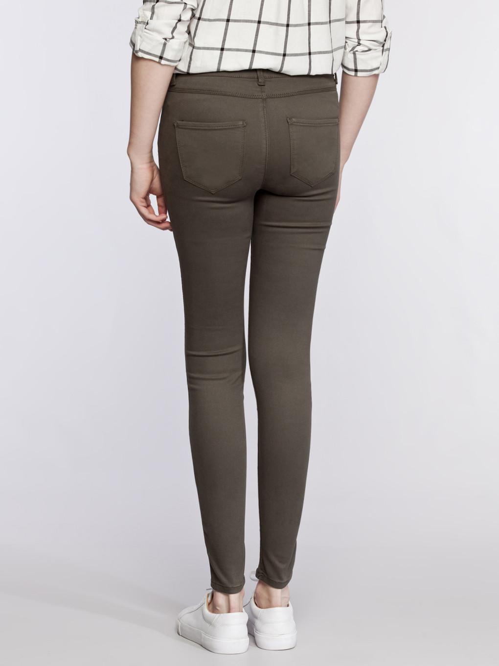 Haki Mercury Skinny Fit Kadın Jean Pantolon-1